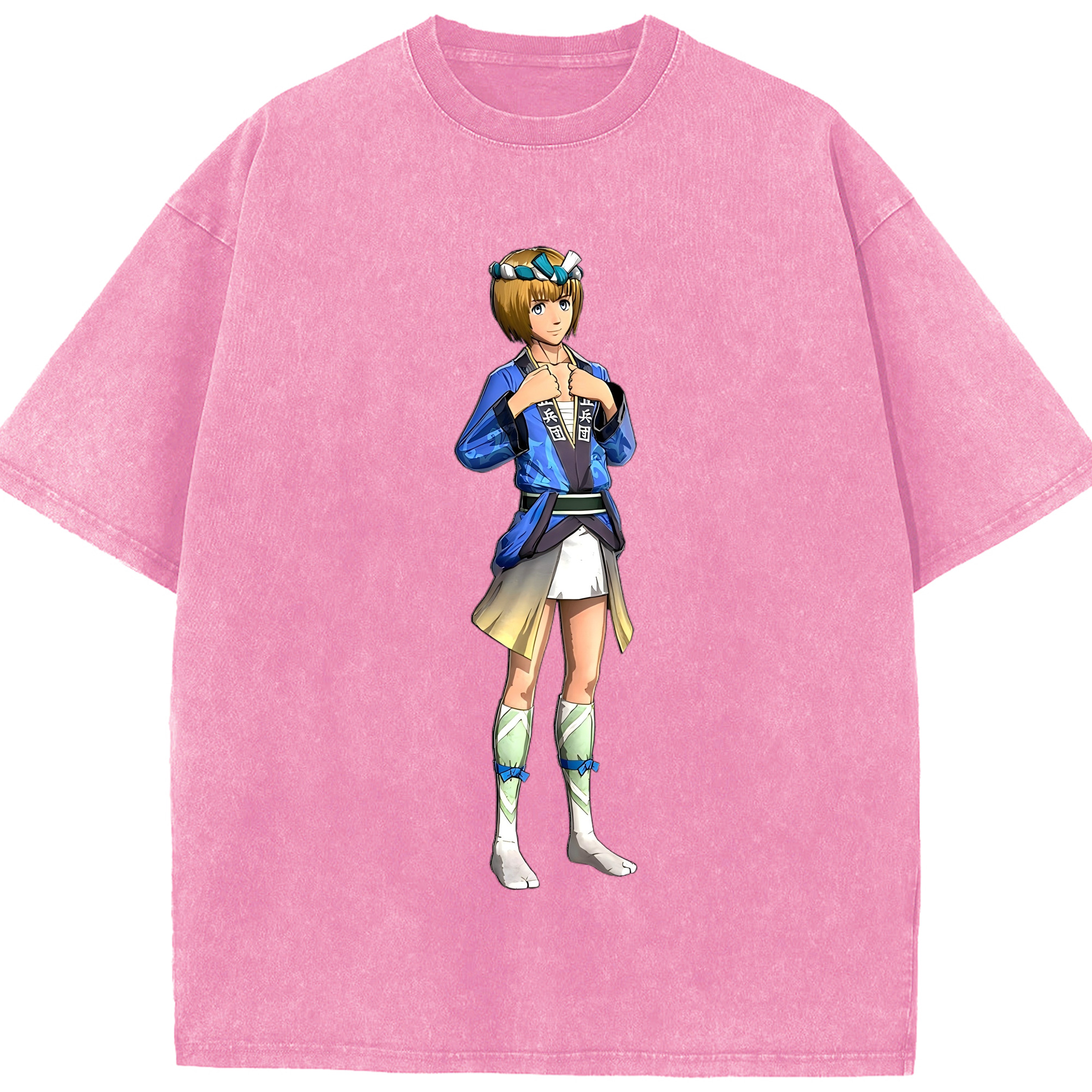 （画像用） 進撃の巨人 アルミン·アルレルト Attack on Titan Armin Arlert 綿100% ヴィンテージ風 半袖Tシャツ（フロントプリント）